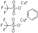 Copper(I) triflate benzene complex molecular structure (CAS 42152-46-5)