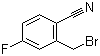 2-Cyano-5-fluorobenzyl bromide molecular structure (CAS 421552-12-7)