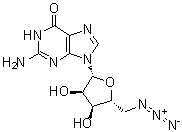 5'-Azido-5'-deoxyguanosine molecular structure (CAS 42204-44-4)