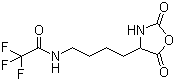 structure of CAS# 42267-27-6, N-(4-(2,5-Dioxo-4-oxazolidinyl)butyl)-2,2,2-trifluoroacetamide;N-Trifluoroacetyl-L-lysine N-carboxyanhydride