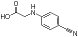 structure of CAS# 42288-26-6, N-(4-Cyanophenyl)glycine;2-(4-Cyanophenylamino)acetic acid