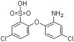 2-(2-Amino-4-chlorophenoxy)-5-chlorobenzenesulfonic acid molecular structure (CAS 42293-27-6)