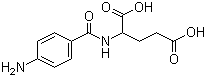 structure of CAS# 4230-33-5, N-(4-Aminobenzoyl)-DL-glutamic acid;N-(4-Aminobenzoyl)glutamic acid