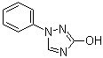 structure of CAS# 4231-68-9, 3-Hydroxy-1-phenyl-1,2,4-triazole;Phenyltriazolol; 1-Phenyl-3-hydroxy-1,2,4-triazole; 1-Phenyl-2H-1,2,4-triazol-3-one