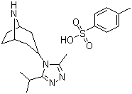 structure of CAS# 423165-08-6, 3-(3-Isopropyl-5-methyl-4H-1,2,4-triazol-4-yl)-8-azabicyclo[3.2.1]]octane p-toluenesulfonate;3-(3-Isopropyl-5-methyl-4H-1,2,4-triazol-4-yl)-8-azabicyclo[3.2.1]]octane 4-methylbenzenesulfonate
