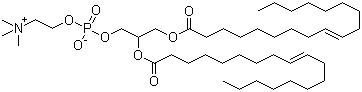 二油酰基卵磷脂分子结构 (CAS 4235-95-4)