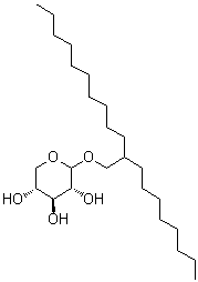 2-Octyldodecyl D-xylopyranoside molecular structure (CAS 423772-95-6)