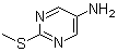structure of CAS# 42382-46-7, 2-(Methylthio)-5-pyrimidinamine;5-Amino-2-(methylthio)pyrimidine