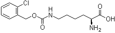 结构式 CAS# 42390-97-6, N6-[[(2-氯苯基)甲氧基]羰基]-L-赖氨酸