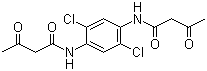 双乙酰乙酰-2,5-二氯对苯二胺分子结构 (CAS 42487-09-2)