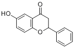 6-羟基黄烷酮分子结构 (CAS 4250-77-5)