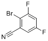 2-Bromo-3,5-difluorobenzonitrile molecular structure (CAS 425379-37-9)