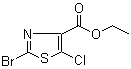 2-Bromo-5-chloro-4-thiazolecarboxylic acid ethyl ester molecular structure (CAS 425392-44-5)