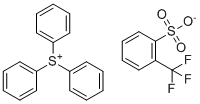 三苯基锍2-(三氟甲基)苯-1-磺酸酯分子结构 (CAS 425670-97-9)