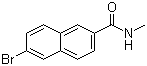 structure of CAS# 426219-35-4, 6-Bromo-N-methyl-2-naphthalenecarboxamide