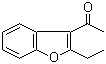 结构式 CAS# 4265-18-3, 2-乙基-3-乙酰基苯并呋喃