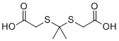2,2'-[丙烷-2,2-二基双(硫代)]二乙酸分子结构 (CAS 4265-58-1)