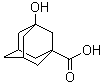 3-Hydroxyadamantane-1-carboxylic acid molecular structure (CAS 42711-75-1)