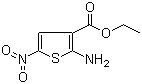 structure of CAS# 42783-04-0, Ethyl 2-amino-5-nitro-3-thenoate;Ethyl 2-amino-5-nitro-3-thiophenecarboxylate