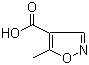 5-Methyl-4-isoxazolecarboxylic acid molecular structure (CAS 42831-50-5)