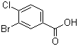 结构式 CAS# 42860-10-6, 3-溴-4-氯苯甲酸