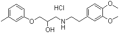 盐酸贝凡洛尔分子结构 (CAS 42864-78-8)