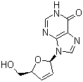 2',3'-双脱氧双脱氢肌苷分子结构 (CAS 42867-68-5)