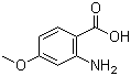 结构式 CAS# 4294-95-5, 2-氨基-4-甲氧基苯甲酸