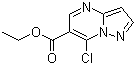 7-Chloropyrazolo[1,5-a]pyrimidine-6-carboxylic acid ethyl ester molecular structure (CAS 43024-70-0)
