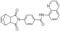4-(1,3,3a,4,7,7a-Hexahydro-1,3-dioxo-4,7-methano-2H-isoindol-2-yl)-N-8-quinolinylbenzamide molecular structure (CAS 430429-02-0)