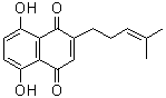 structure of CAS# 43043-74-9, Deoxyshikonin;Anhydroalkanin; Arnebin 7; Arnebin VII; Deoxyalkannin; NSC 179184