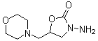 3-Amino-5-morpholinomethyl-2-oxazolidone molecular structure (CAS 43056-63-9)