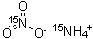 结构式 CAS# 43086-60-8, 硝酸铵-<sup>15</sup>N<sub>2</sub>