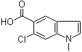 6-Chloro-1-methyl-1H-indole-5-carboxylic acid molecular structure (CAS 431062-03-2)