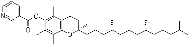 Vitamin E nicotinate molecular structure (CAS 43119-47-7)