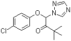 Triadimefon molecular structure (CAS 43121-43-3)