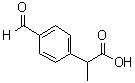 结构式 CAS# 43153-07-7, 4-甲酰基-alpha-甲基苯乙酸