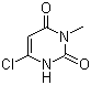 6-氯-3-甲基尿嘧啶分子结构 (CAS 4318-56-3)