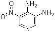 5-硝基吡啶-3,4-二胺分子结构 (CAS 4318-68-7)