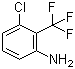 structure of CAS# 432-21-3, 2-Amino-6-chlorobenzotrifluoride;3-Chloro-2-(trifluoromethyl)aniline