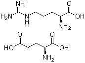 structure of CAS# 4320-30-3, L-Arginine L-glutamate;(2S)-2-amino-5-(diaminomethylideneamino)pentanoic acid;(2S)-2-aminopentanedioic acid
