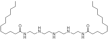 N,N'-[Iminobis(2,1-ethanediylimino-2,1-ethanediyl)]bisdodecanamide molecular structure (CAS 43208-98-6)