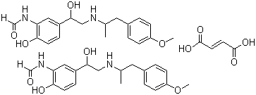 Formoterol fumarate molecular structure (CAS 43229-80-7)