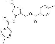 Methyl 2-deoxy-3,5-di-O-toluoyl-D-ribofuranoside molecular structure (CAS 4330-34-1)