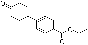 4-(4-氧代环己基)苯甲酸乙酯分子结构 (CAS 433211-87-1)