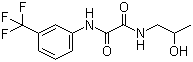 N-(2-Hydroxypropyl)-N'-[3-(trifluoromethyl)phenyl]ethanediamide molecular structure (CAS 433241-66-8)