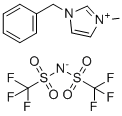 structure of CAS# 433337-24-7, 1-Benzyl-3-methyl-1H-imidazol-3-ium bis((trifluoromethyl)sulfonyl)amide