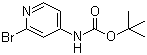 tert-Butyl 2-bromopyridin-4-ylcarbamate molecular structure (CAS 433711-95-6)