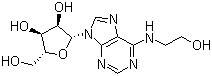 N6-(2-羟乙基)腺苷分子结构 (CAS 4338-48-1)