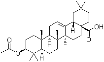 齐墩果酸 3-乙酸酯分子结构 (CAS 4339-72-4)